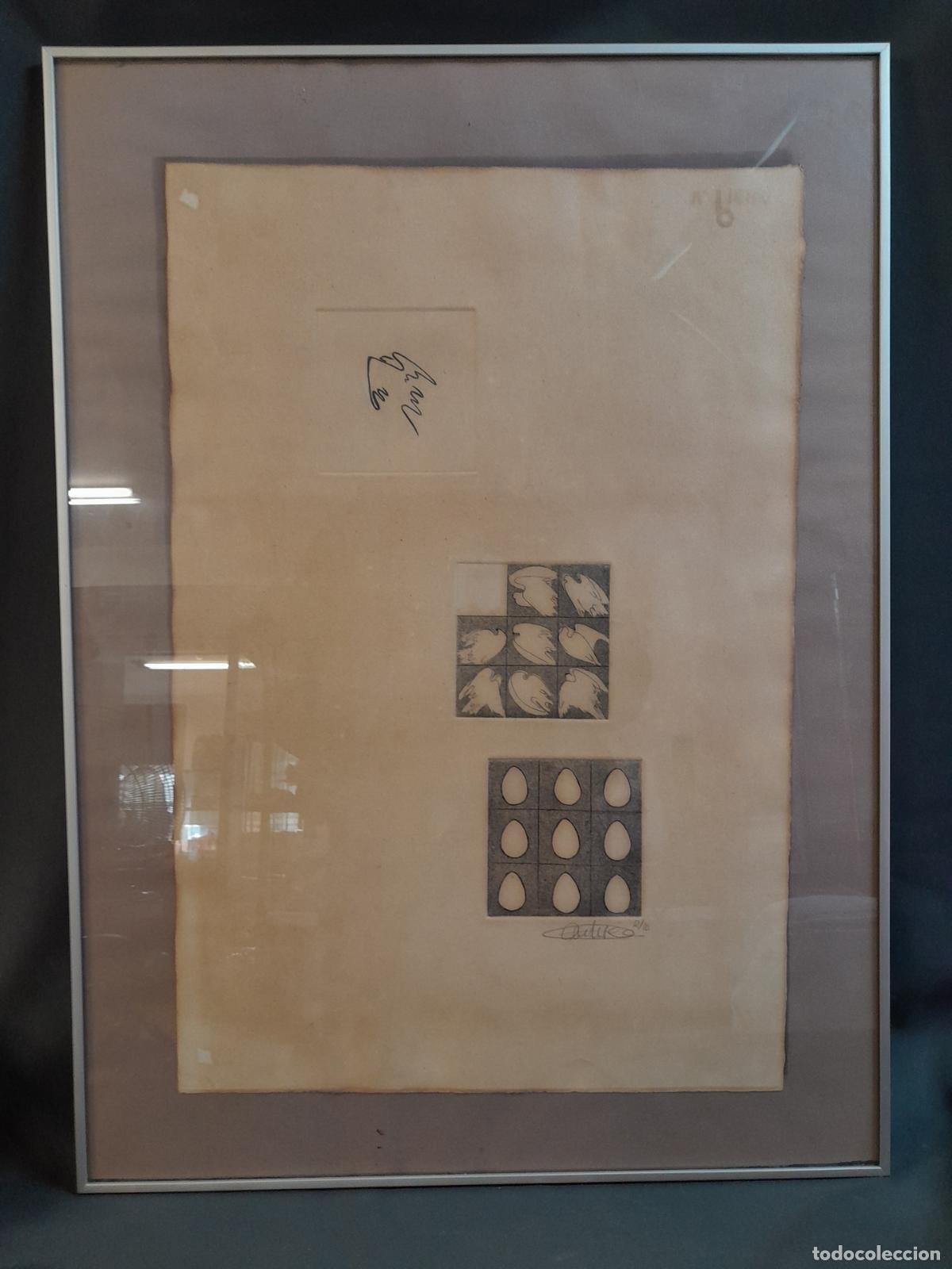 Kunst: C-1730. LITOGRAFIA FIRMADA Y NUMERADA. COMPOSICI&Oacute;N ABSTRACTA.
