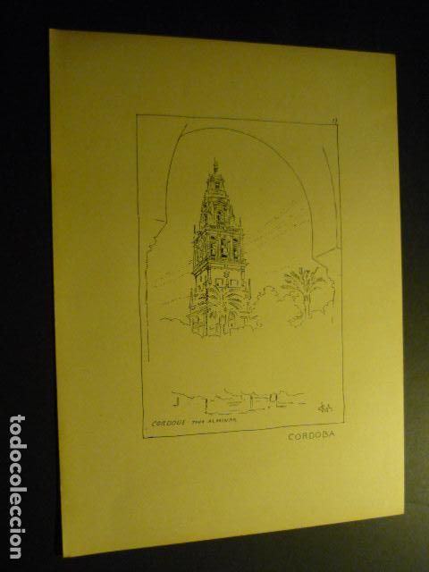 Arte: CORDOBA LITOGRAFIA HACIA 1900 POR F. BOUTRON 16,5 X 22,5 CM