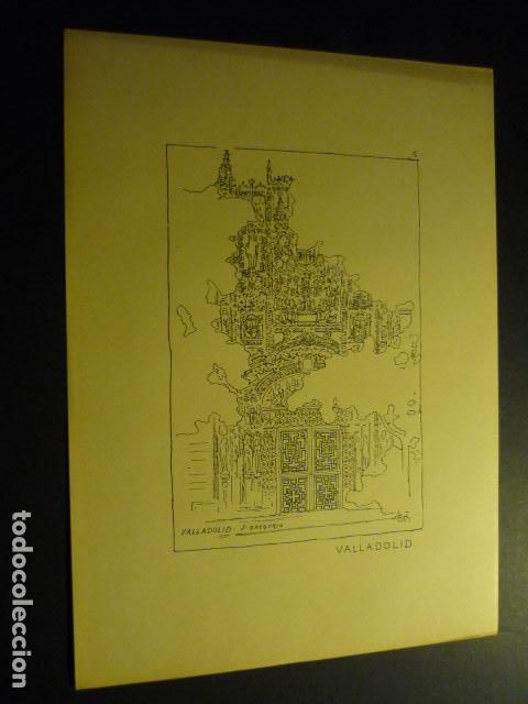 Arte: VALLADOLID LITOGRAFIA HACIA 1900 POR F. BOUTRON 16,5 X 22,5 CM