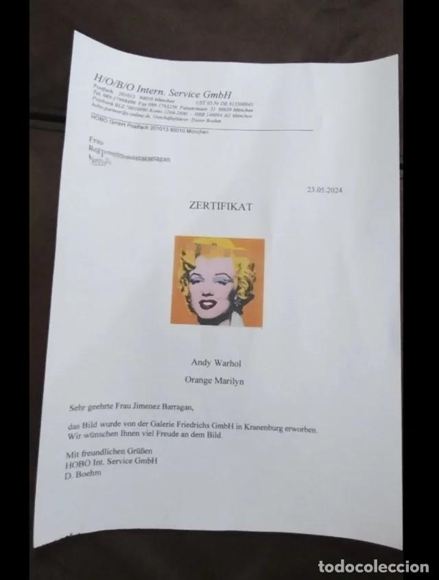 Arte: Marilyn Monroe Orange Andy Warhol - Foto 5
