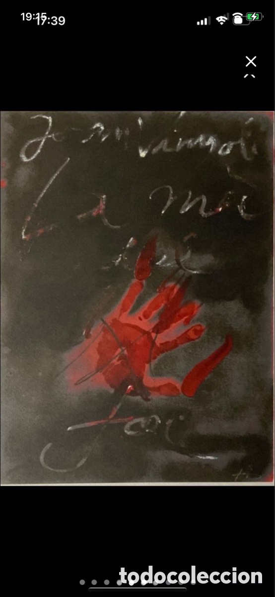 Arte: Litografia de Antoni Tapies con certificado - Foto 2
