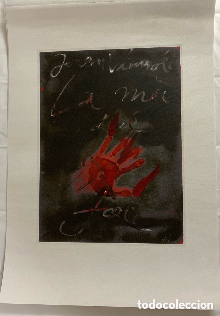 Arte: Litografia de Antoni Tapies con certificado - Foto 3