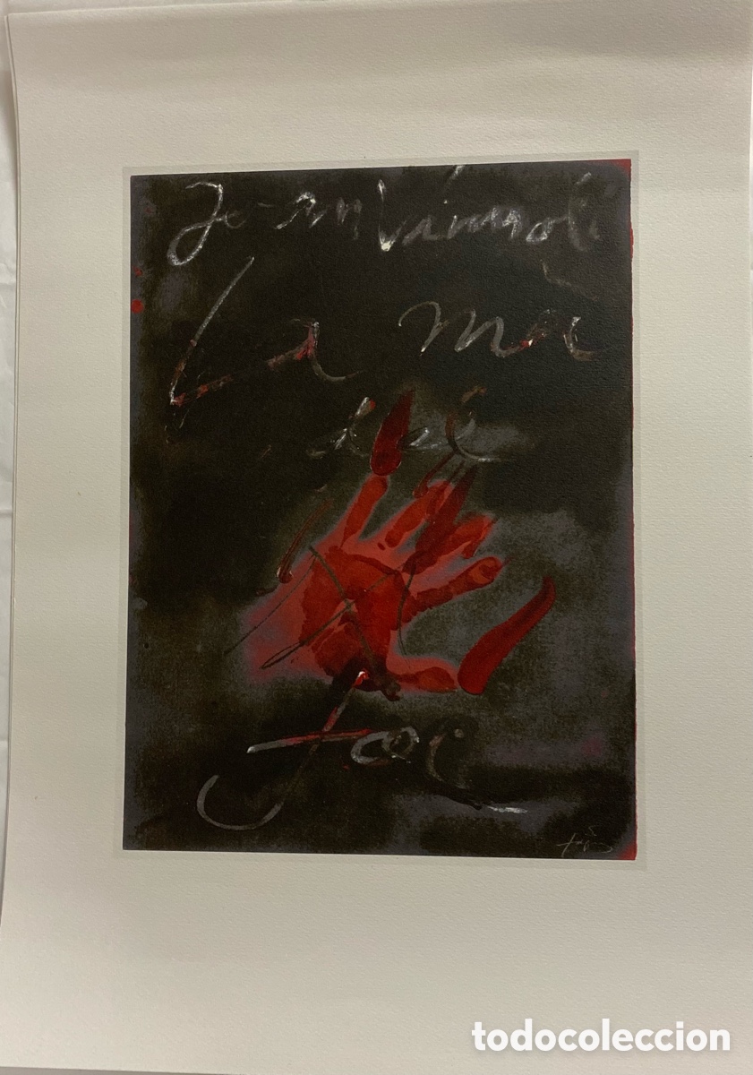 Arte: Litografia de Antoni Tapies con certificado - Foto 5