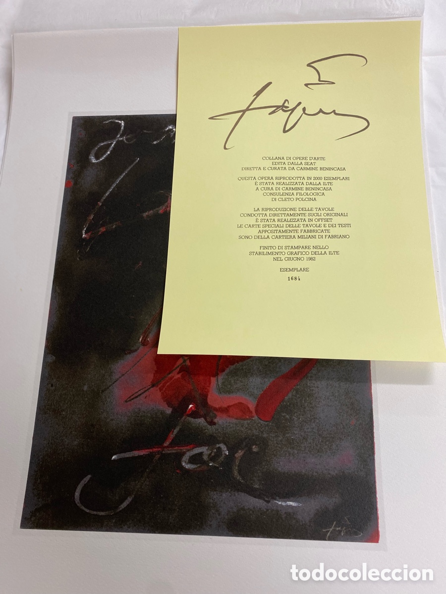 Arte: Litografia de Antoni Tapies con certificado - Foto 7