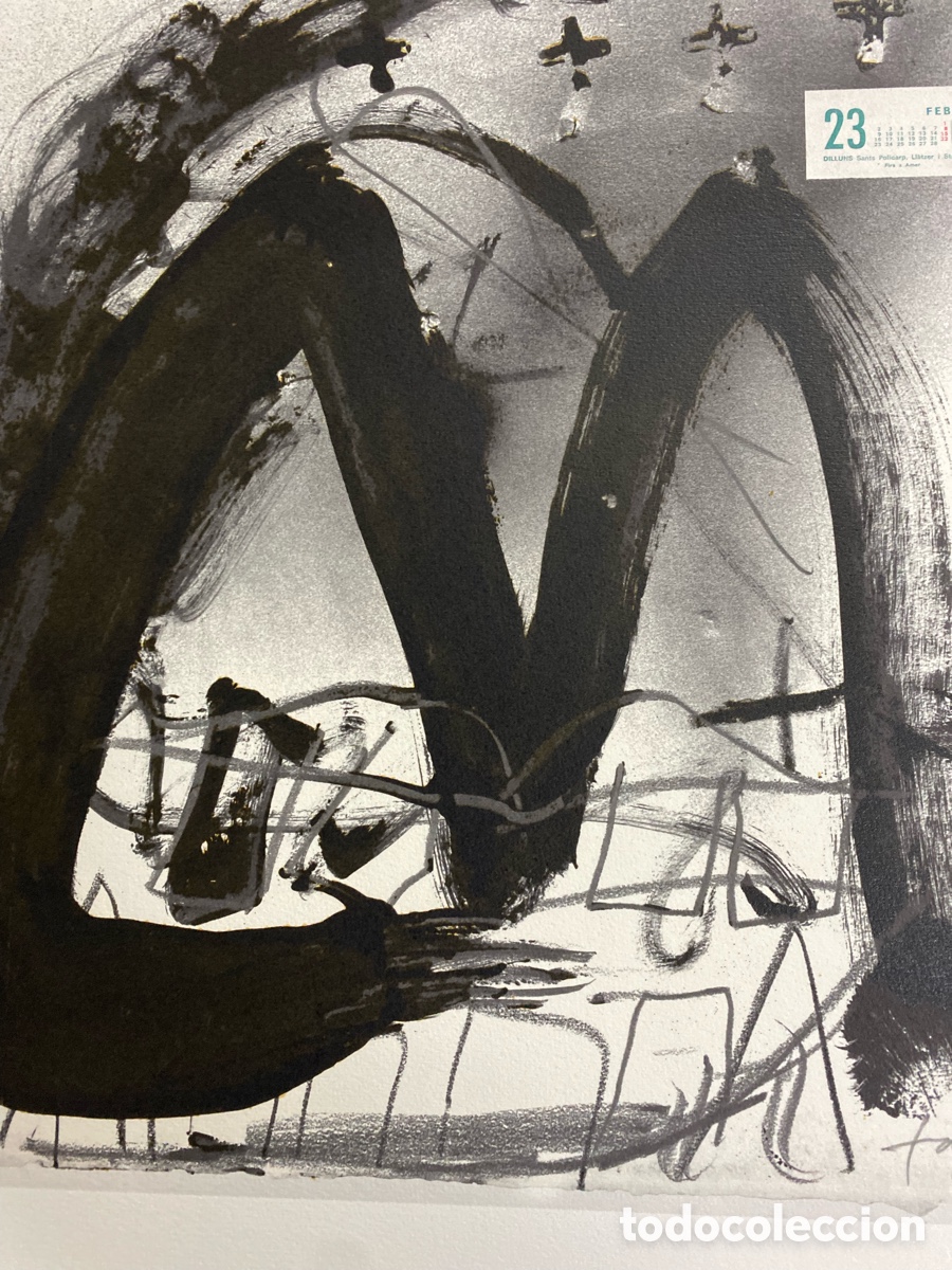 Arte: Litografia de Antoni Tapies con certificado - Foto 3