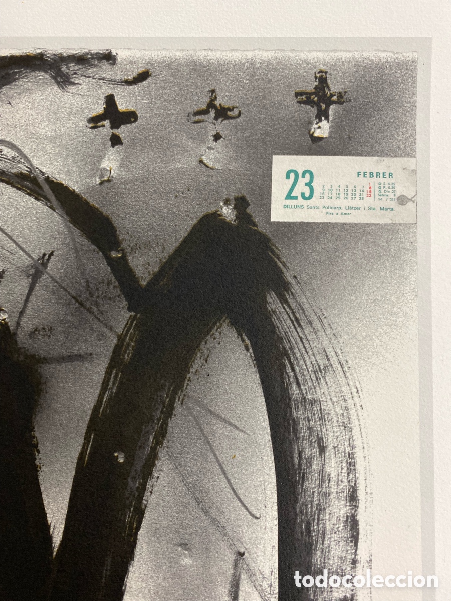 Arte: Litografia de Antoni Tapies con certificado - Foto 4