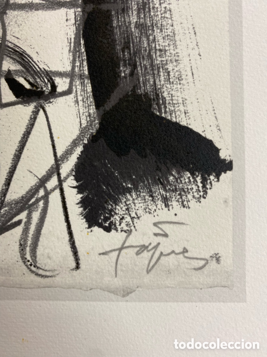 Arte: Litografia de Antoni Tapies con certificado - Foto 5