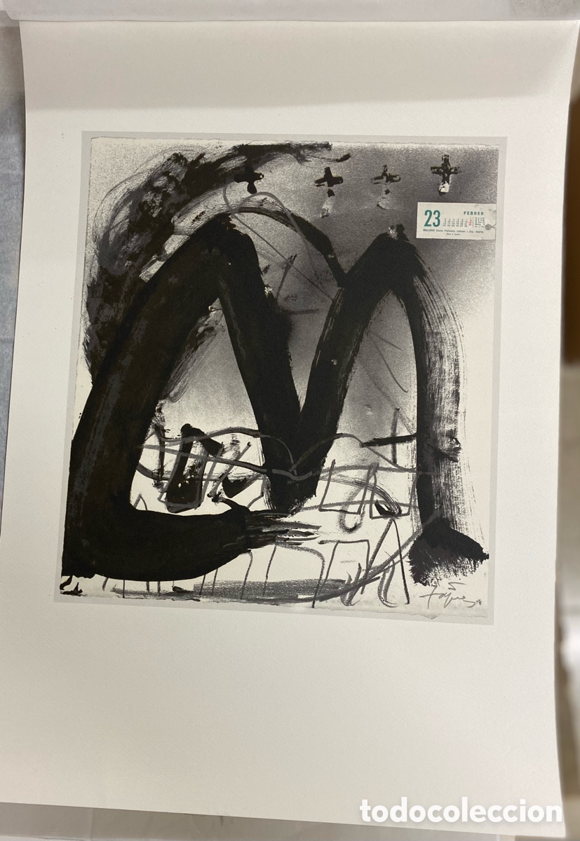 Arte: Litografia de Antoni Tapies con certificado - Foto 1