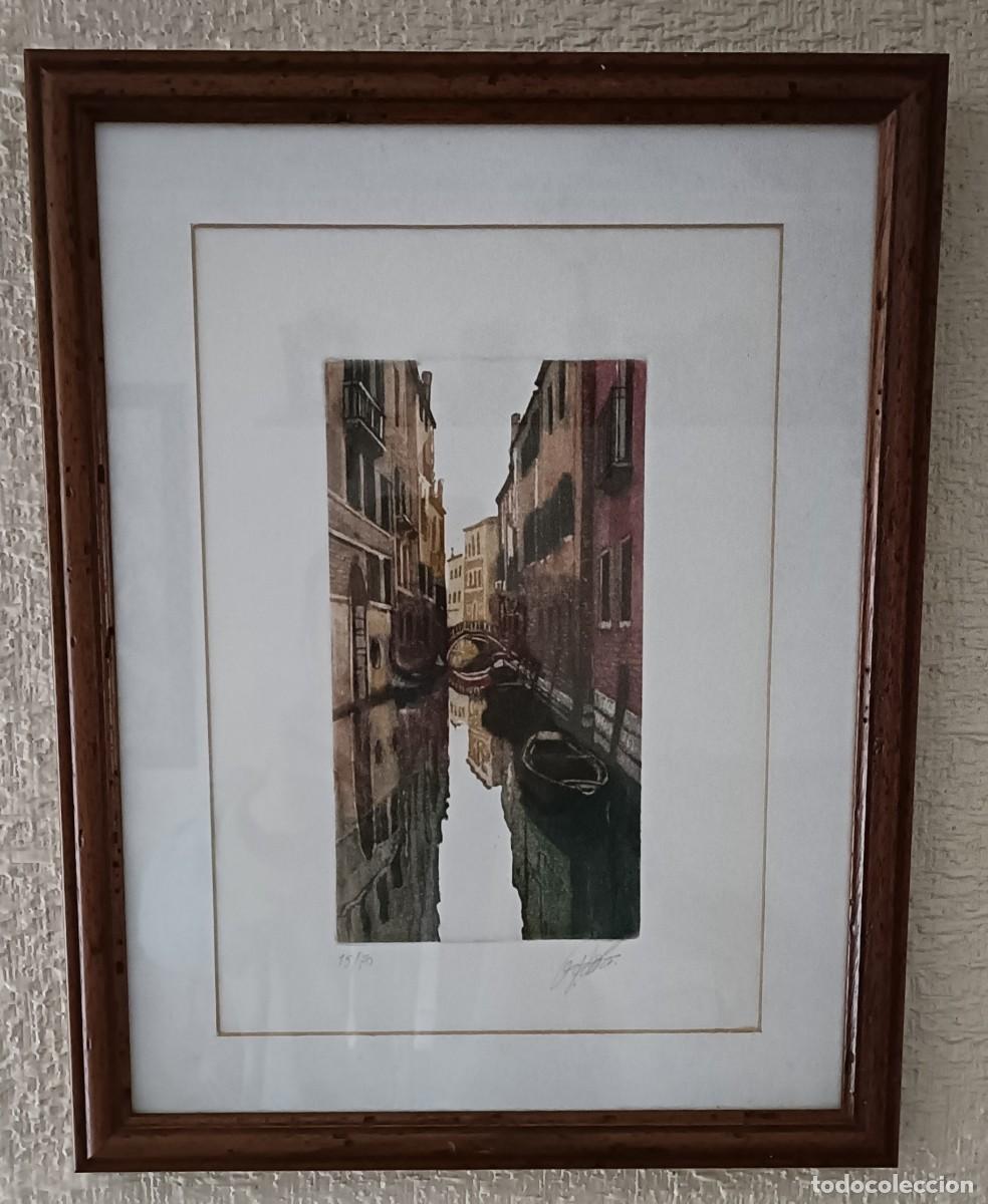 Arte: Cuadro de Venecia y sus Canales - Foto 3
