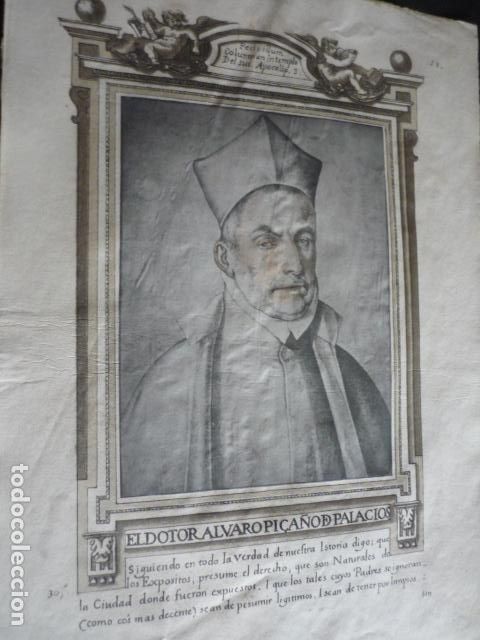 Arte: DOCTOR ALVARO PICA&Ntilde;O DE PALACIOS RETRATO POR JUAN DE PACHECO LITOGRAFIA 1870 26,5 X 36,5 CM