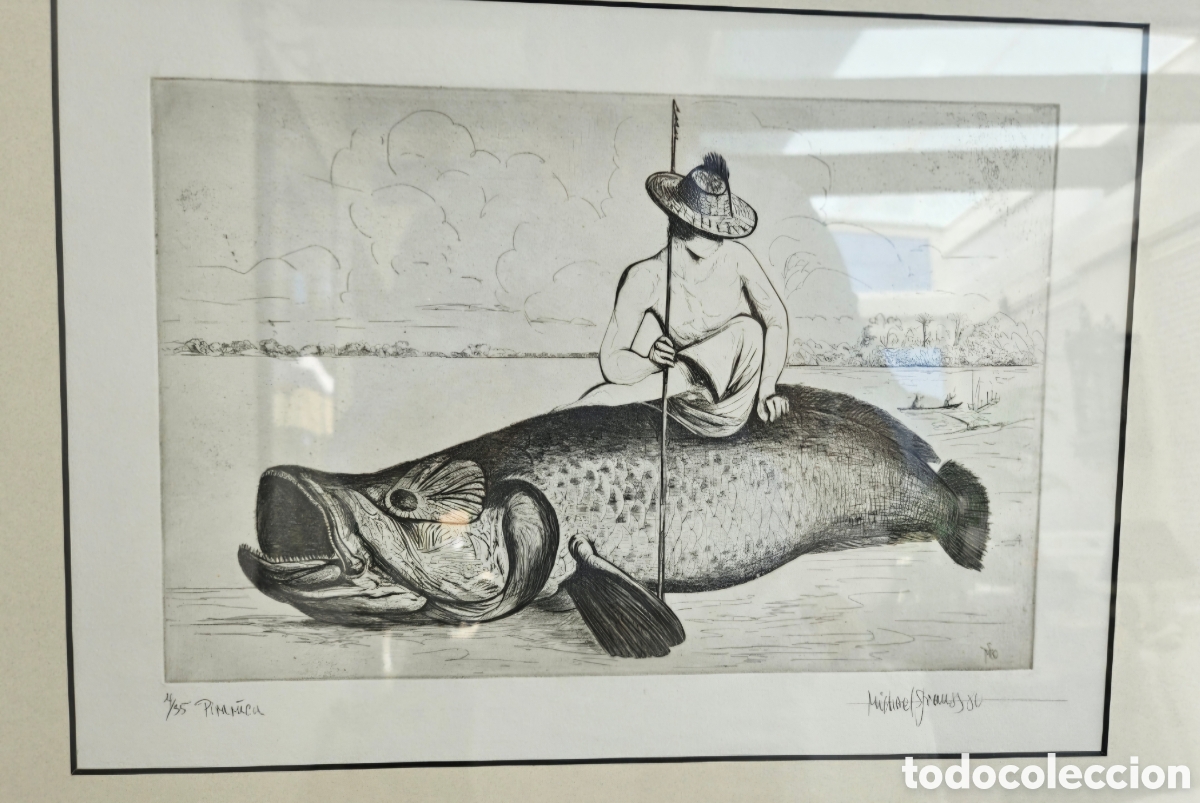 Arte: Litografia PIRARUCA THE BIG FISH - Foto 1