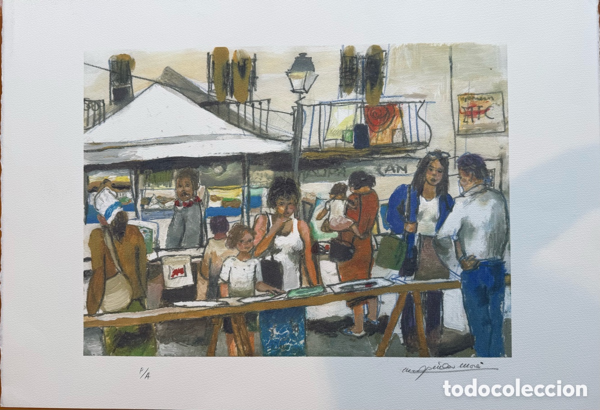 Arte: Litografia de Aguilar Mor&egrave; - Foto 1