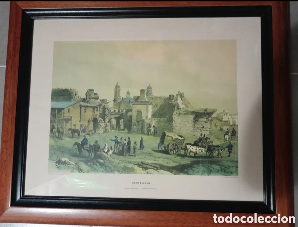 Arte: Adolphe DHastrel. Litograf&iacute;a Montevideo - Foto 1