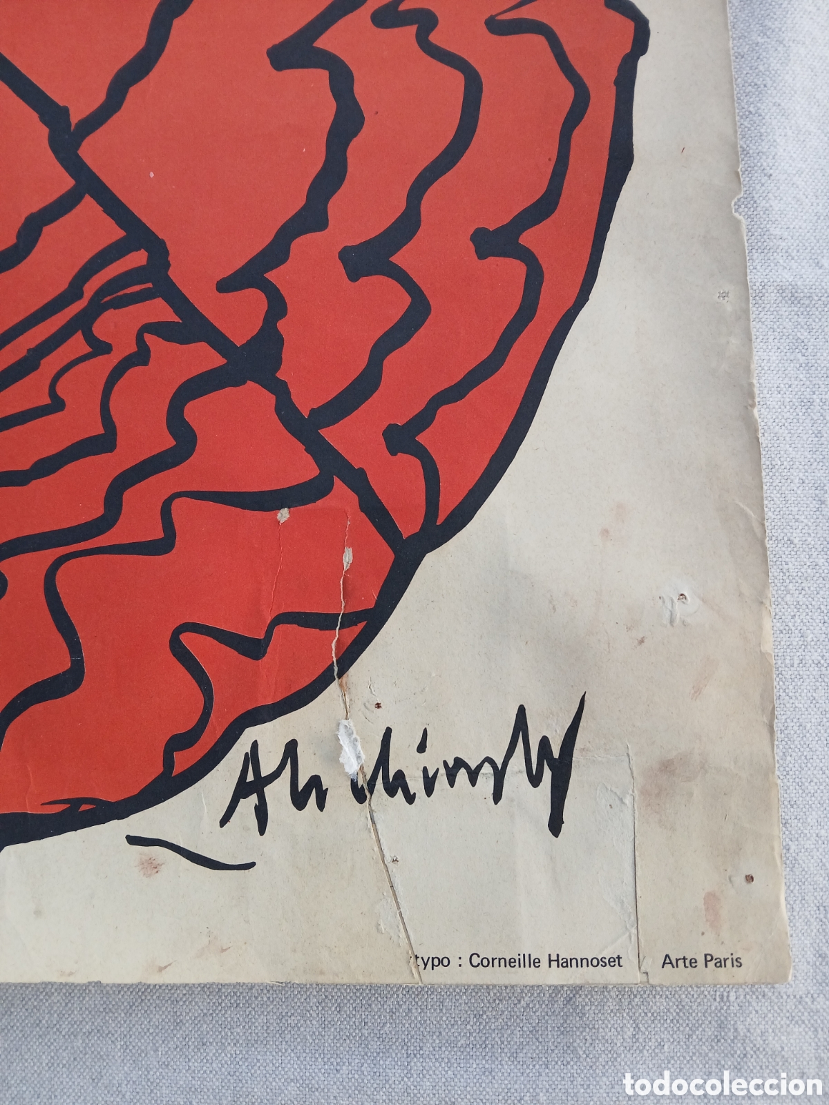 Arte: Pierre Alechinsky. Cartel litografico - Foto 3
