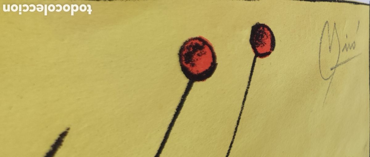 Arte: Litograf&iacute;a firmada Miro - Foto 2