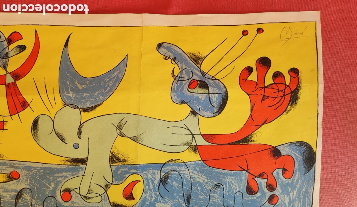 Arte: Litograf&iacute;a firmada Miro - Foto 1
