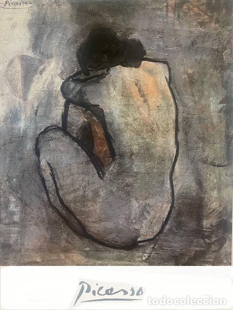 Arte: PABLO PICASSO - Mujer sentada de espaldas - Foto 1