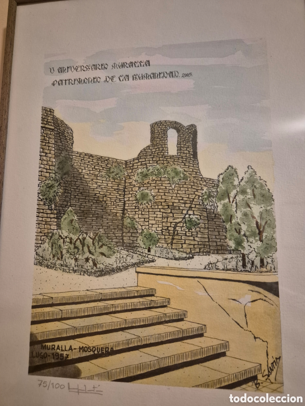 Arte: Litograf&iacute;a de Benjam&iacute;n Sant&iacute;n - Foto 3