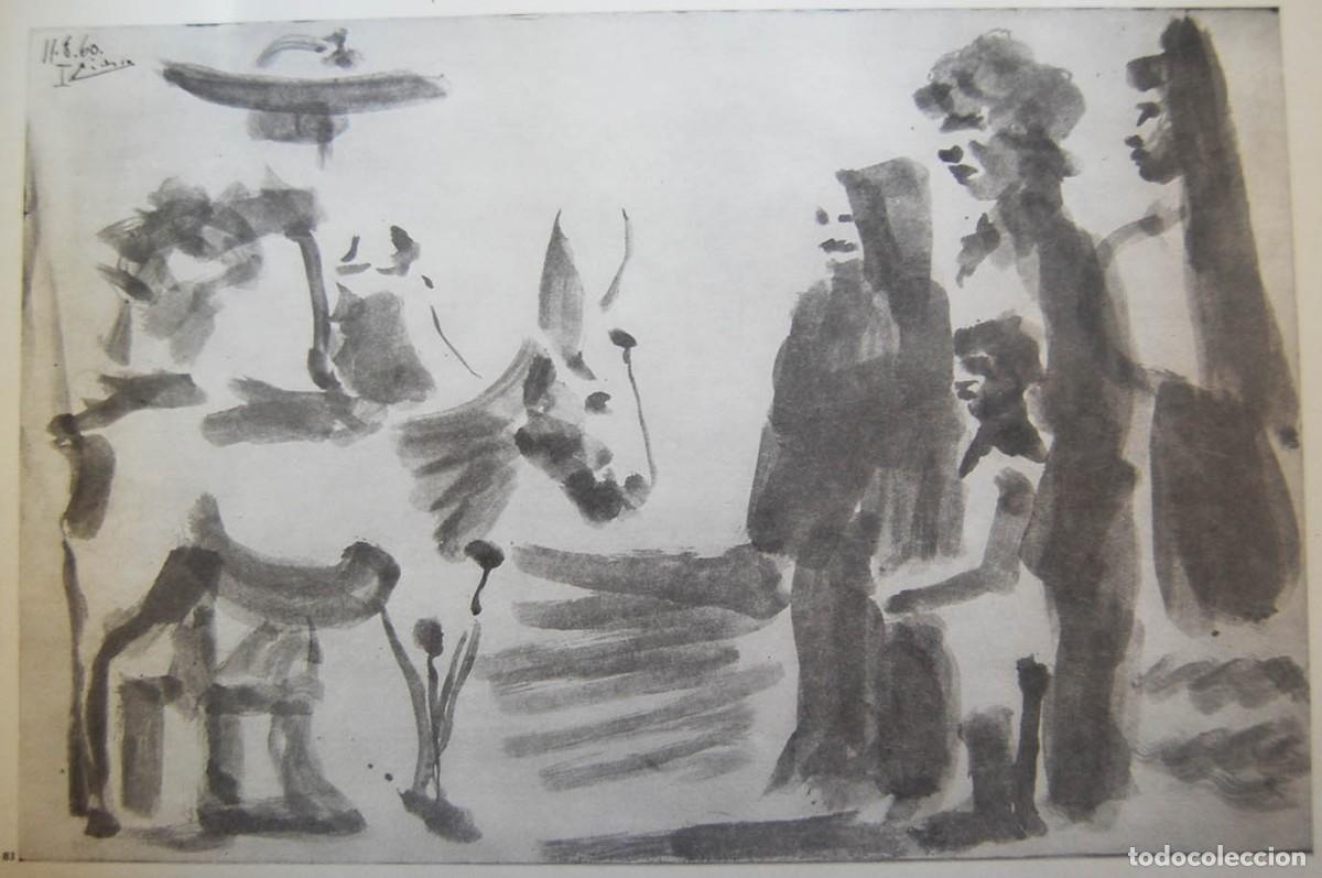 Arte: PABLO PICASSO - A LOS TOROS. Edici&oacute;n Andr&eacute; Sauret 1961 - Foto 1