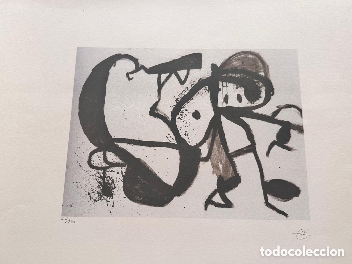 Arte: Joan Miro litograf&iacute;a - Foto 1