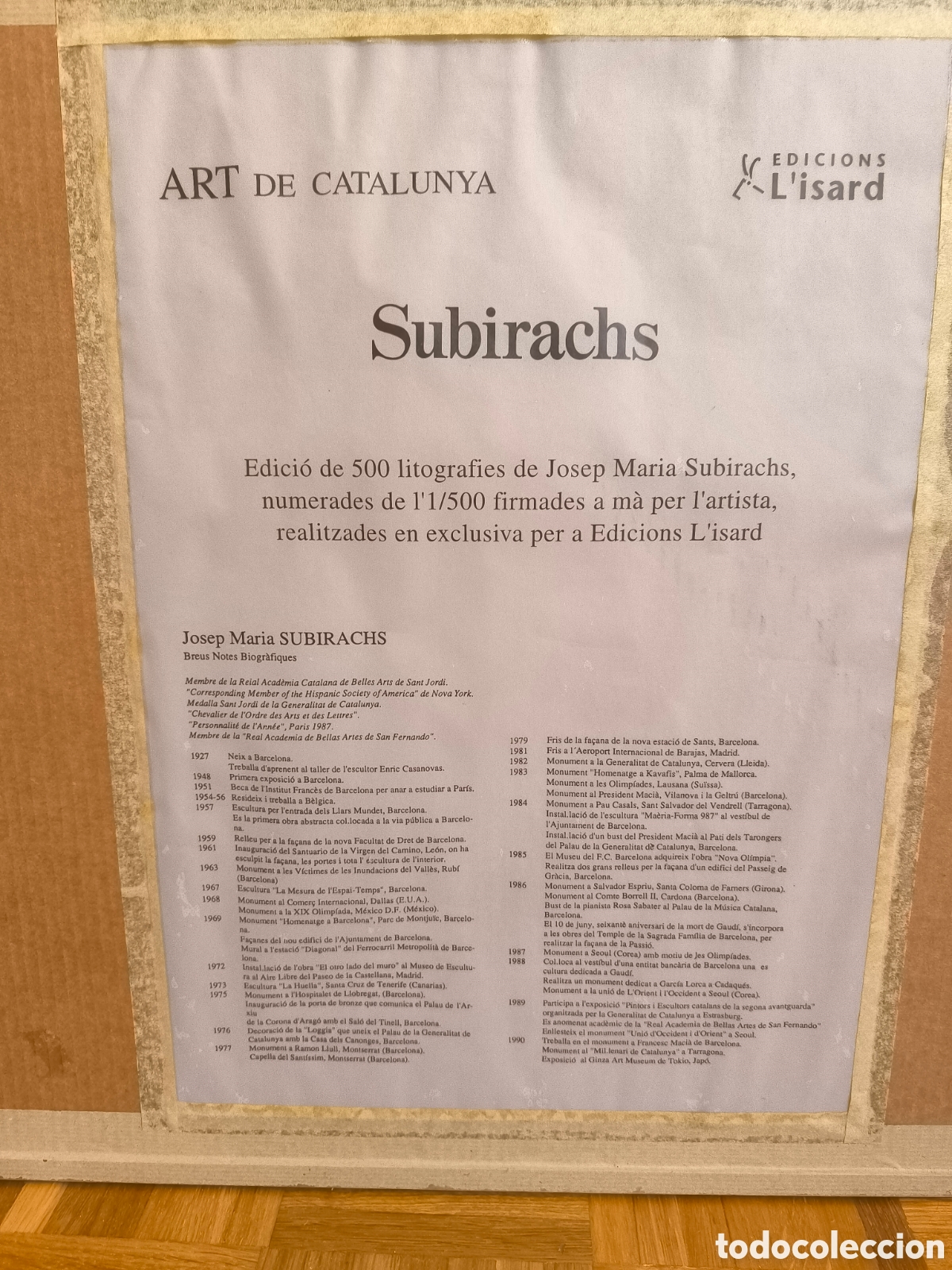 Arte: Subirachs litografia 79x58 - Foto 2