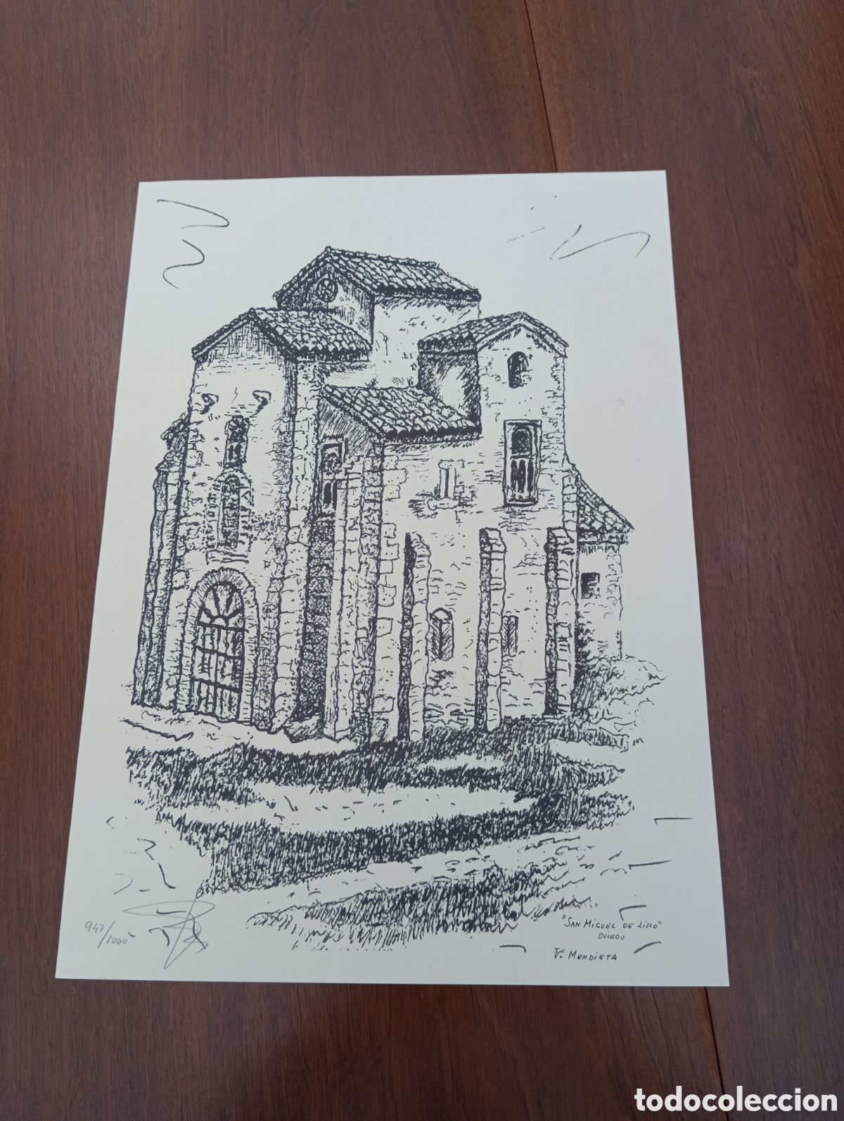 Arte: LITOGRAF&Iacute;A NUMERADA S. MIGUEL DE LILLO. - Foto 1