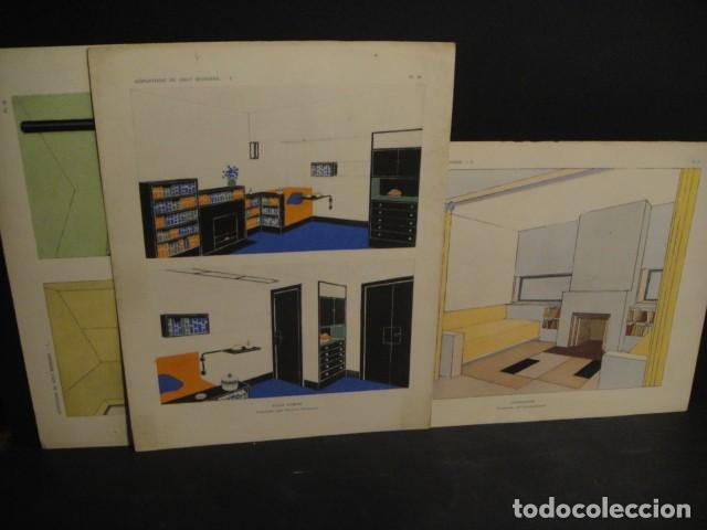 Arte: decoracion de interiores - francis jourdain / e. kohlmann - 7 laminas