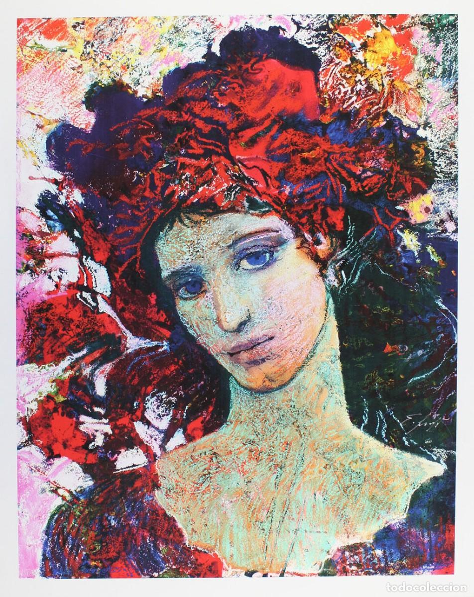 Arte: Ernst Fuchs - Mujer con capucha roja - Foto 1