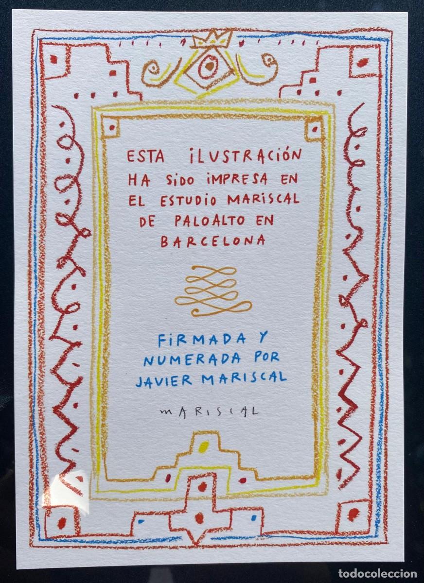 Arte: Litograf&iacute;a Javier Mariscal. A&ntilde;o 2015. Numerada. - Foto 4