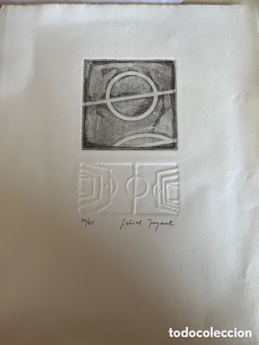 Arte: LITOGRAFIA. Gabriel Junyent. 1990 - Foto 1