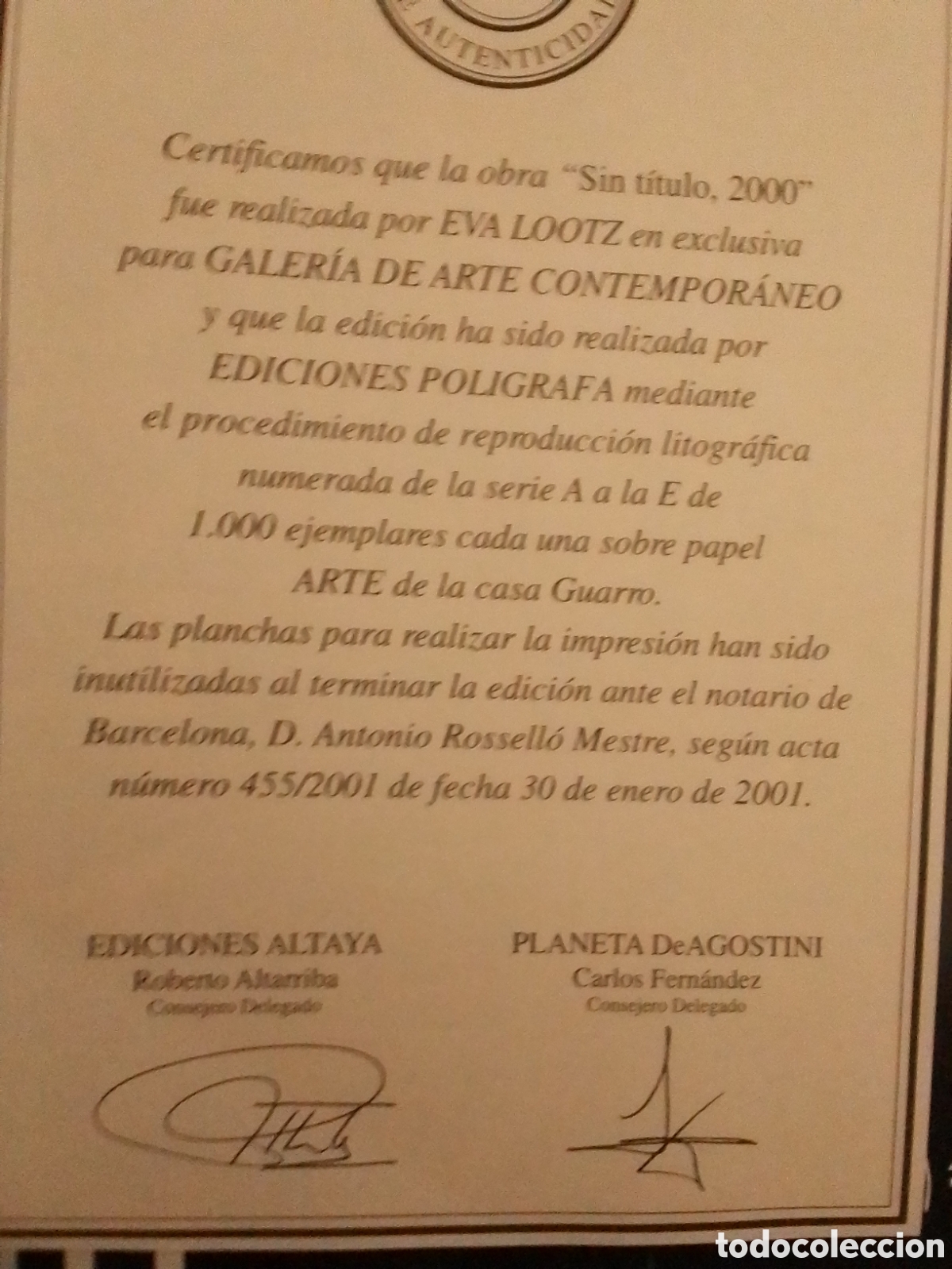 Arte: EVA LOOTZ &rdquo;Sin T&iacute;tulo, 2000&rdquo; - Foto 5