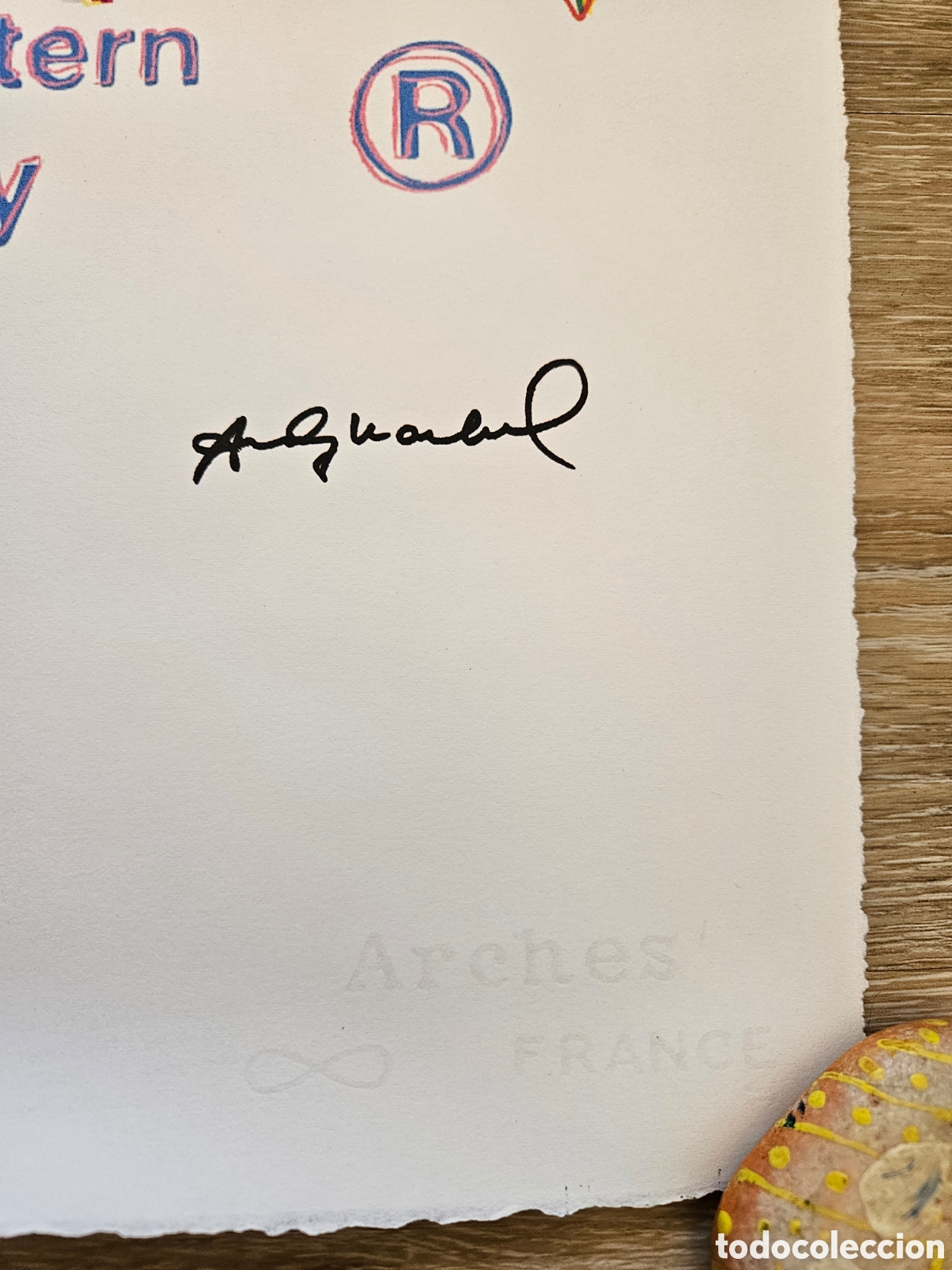 Arte: Litograf&iacute;a Andy Warhol. Paramount. Ed. Limitada 100 ejemplares - Foto 4