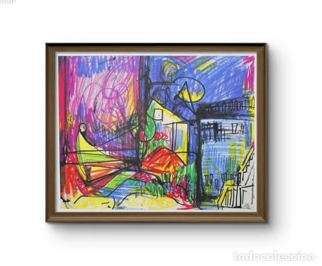 Arte: Litograf&iacute;a Hand Hofmann Numerada - Foto 1