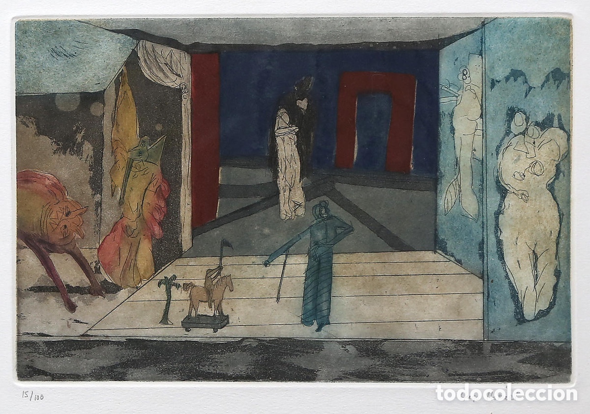 Arte: Litografia Hugo Iriart - Interior - Foto 2