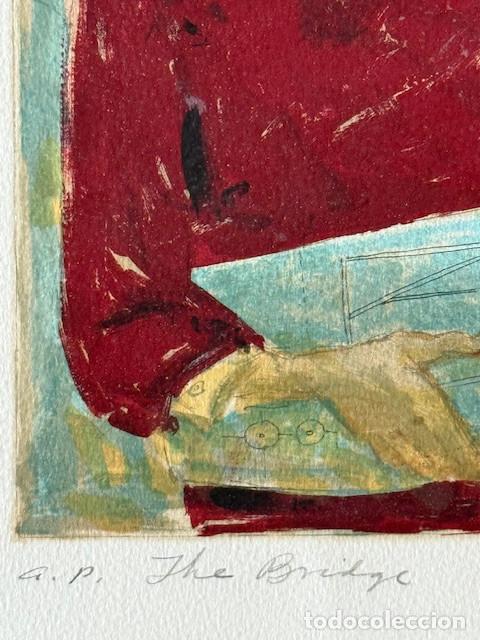 Arte: Lithographie &rdquo;The Bridge&rdquo; de Emil Weddige - Foto 7