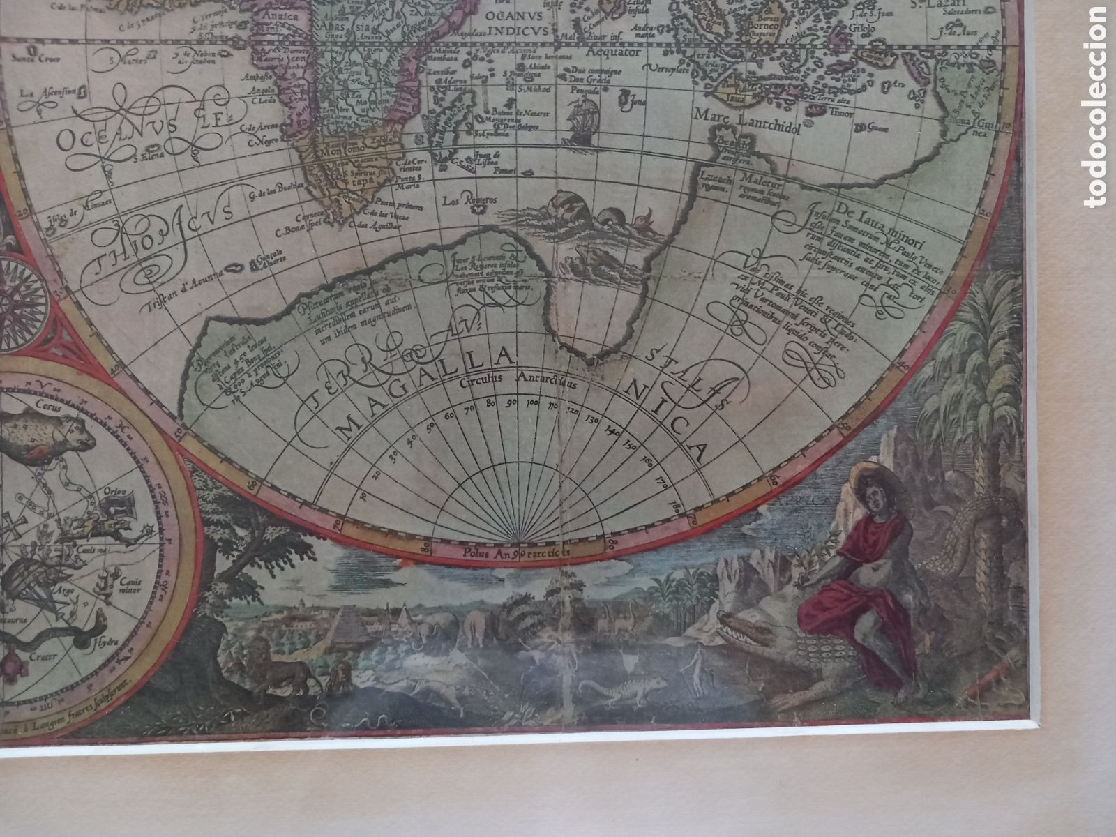 Arte: Mapa mundi. Litografia - Foto 2
