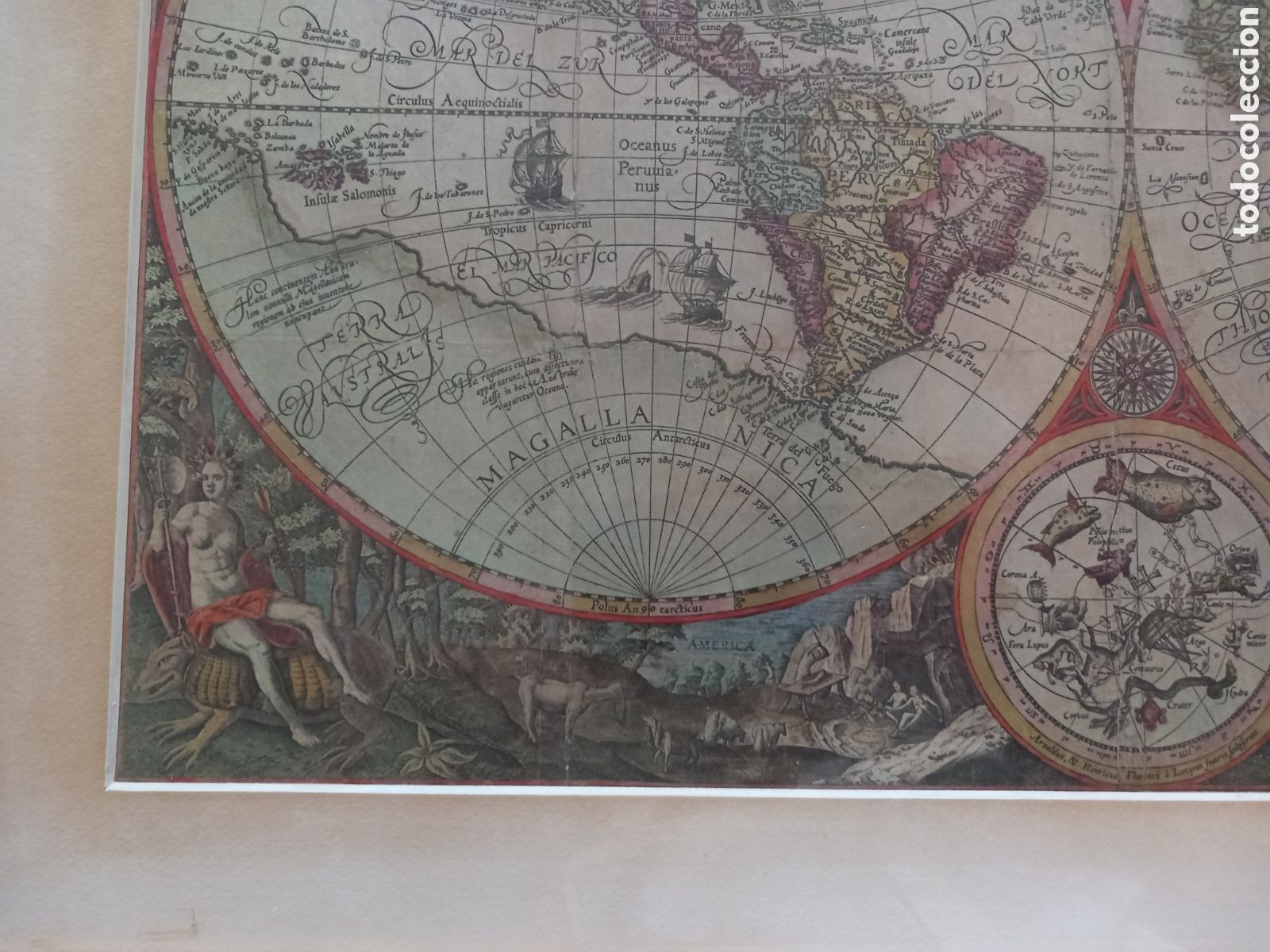 Arte: Mapa mundi. Litografia - Foto 3