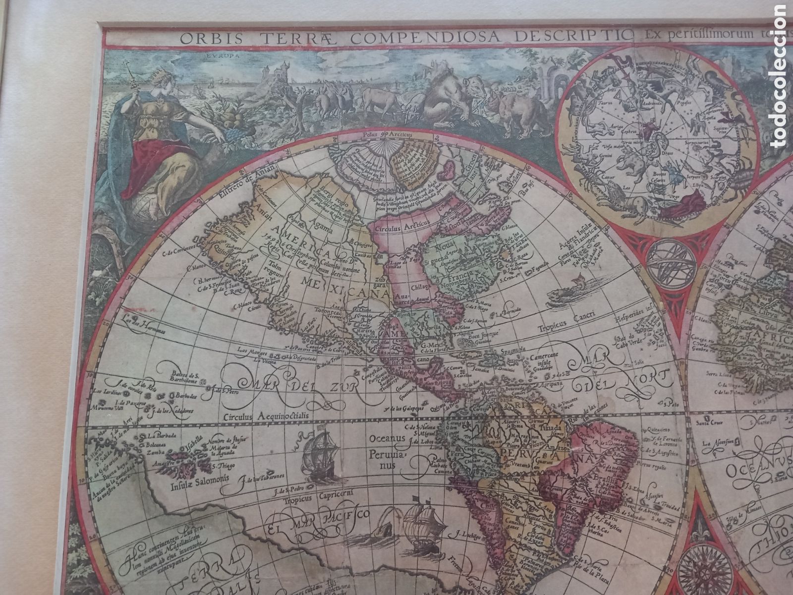 Arte: Mapa mundi. Litografia - Foto 4