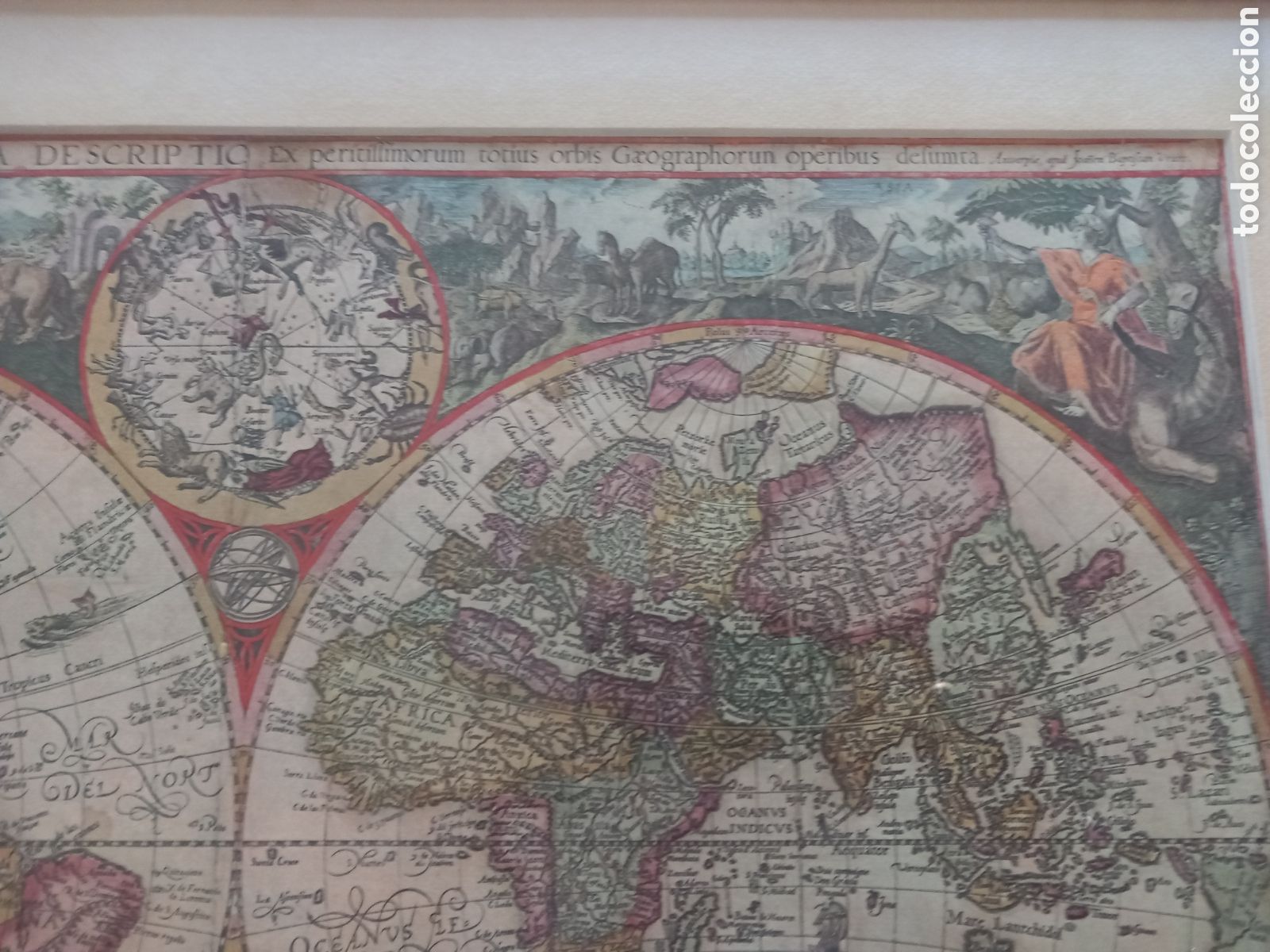 Arte: Mapa mundi. Litografia - Foto 5