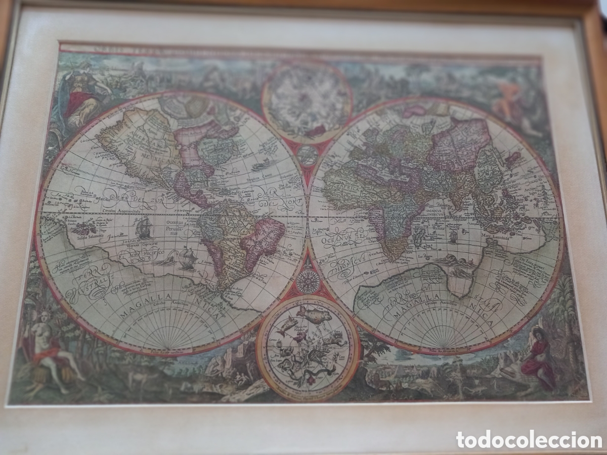 Arte: Mapa mundi. Litografia - Foto 6
