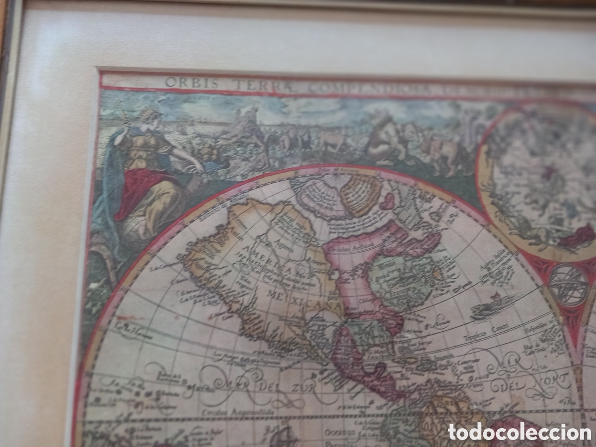 Arte: Mapa mundi. Litografia - Foto 7