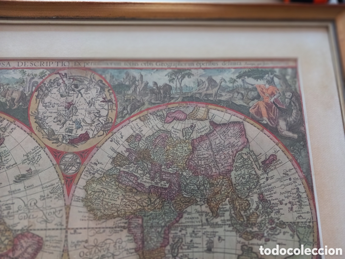 Arte: Mapa mundi. Litografia - Foto 8