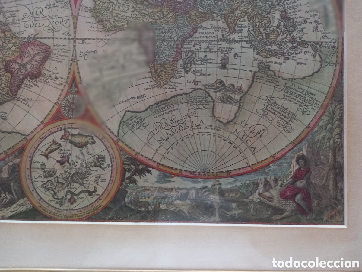 Arte: Mapa mundi. Litografia - Foto 9