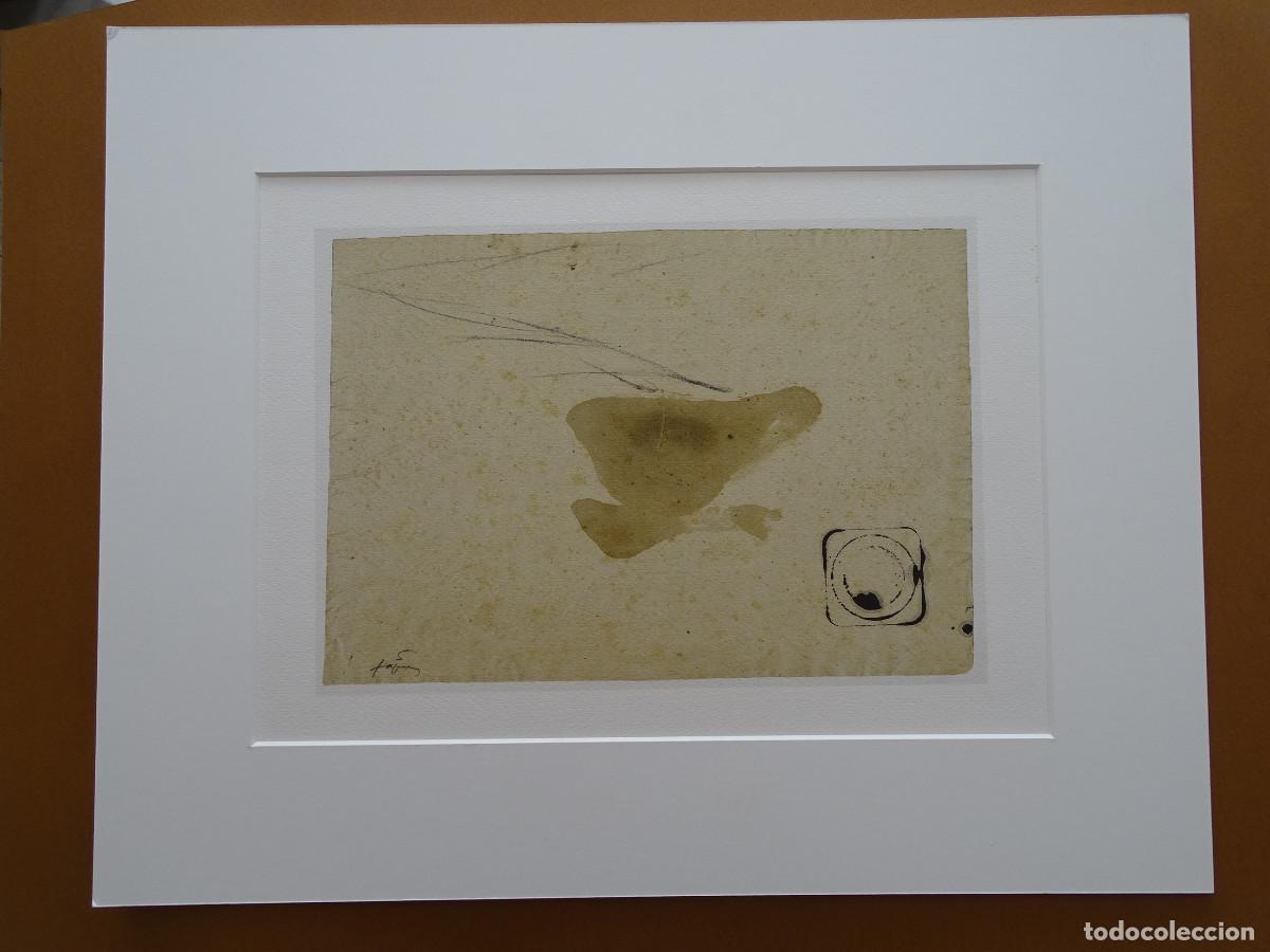 Arte: Litograf&iacute;a Tapies. Edici&oacute;n limitada . D&eacute;cada de los 80. - Foto 3