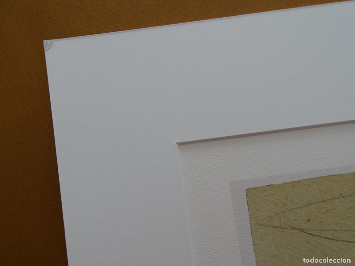 Arte: Litograf&iacute;a Tapies. Edici&oacute;n limitada . D&eacute;cada de los 80. - Foto 4