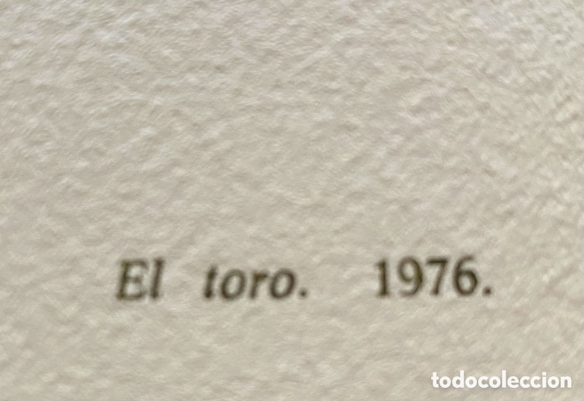 Arte: Litograf&iacute;a Pedro Sobrado el toro - Foto 5