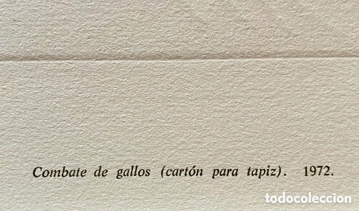 Arte: Litograf&iacute;a Pedro Sobrado combate de gallos - Foto 5