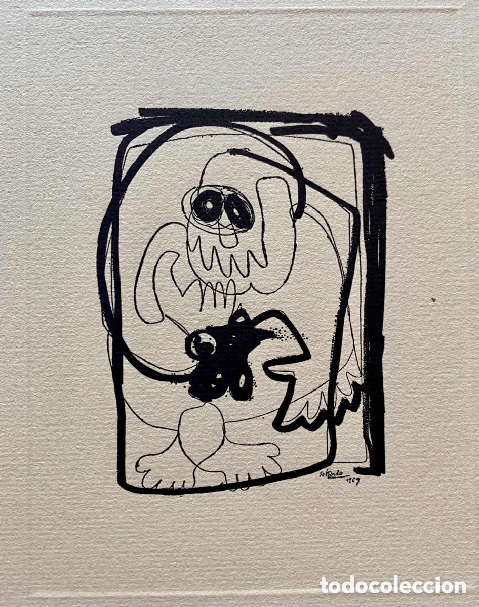 Arte: Litograf&iacute;a Pedro Sobrado Figura - Foto 2