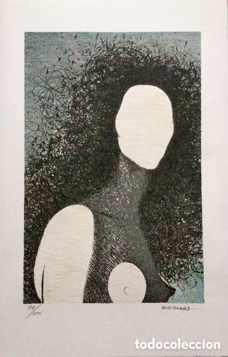Arte: Litograf&iacute;a Dulcinea Subirachs - Foto 2