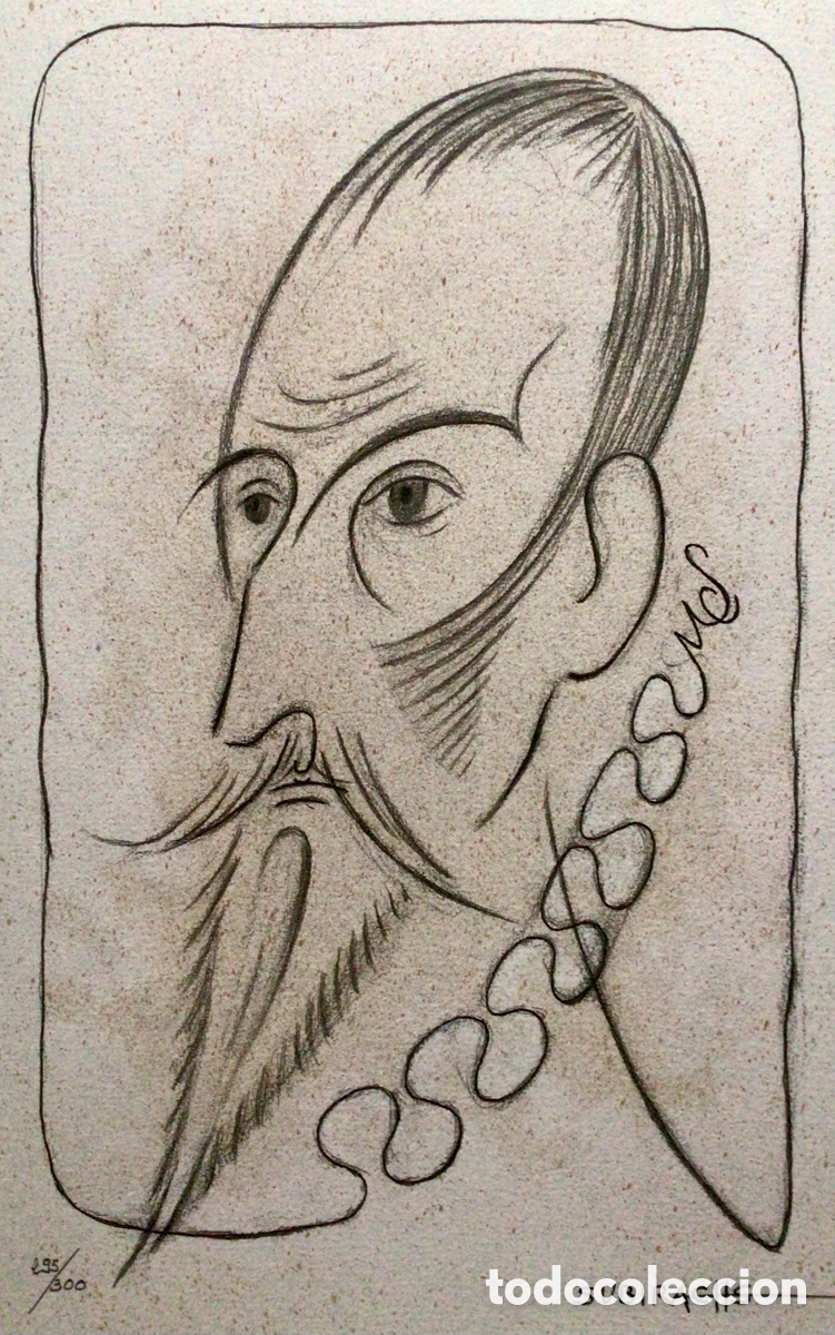 Arte: Litograf&iacute;a Cervantes Subirachs - Foto 4